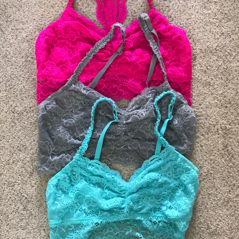 Pack of 3 Lace Bralettes